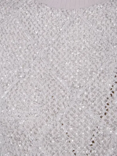 D Exterior D.exterior Rhombus Sequins Slim Top In Purple