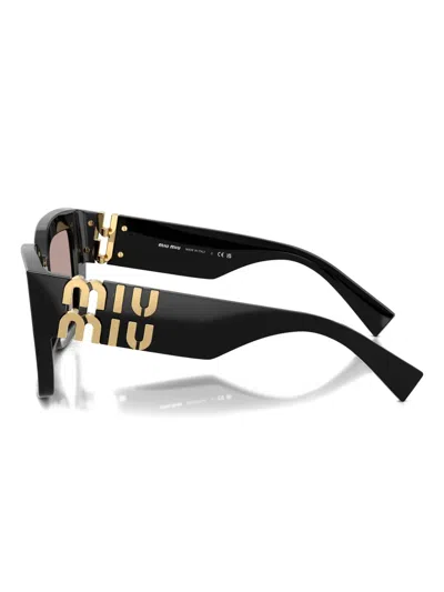 Miu Miu Eyewear Square Frame Sunglasses In Black