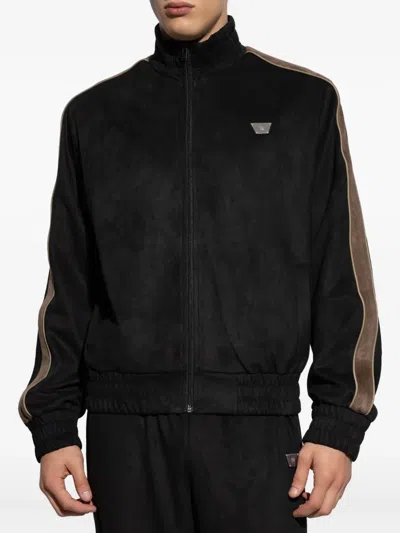 Misbhv Stand Collar Zipper Casual Jacket In Black