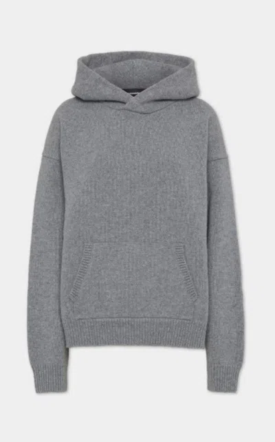 Dsquared2 Grey Wool Hoodie In Grey