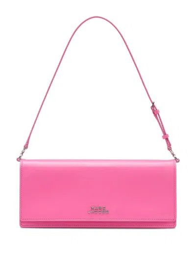 Marc Jacobs The Mirror Shoulder Leather Bag In Pink