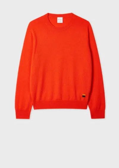 Paul Smith Womens Knitted Sweater Crew Neck In Orange