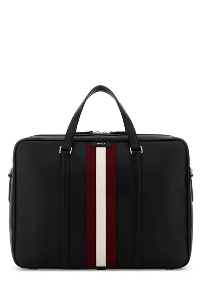 Bally Code Briefcase In Black
