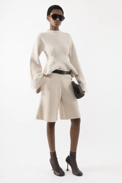 Arakii Knitted Bermuda Shorts In White