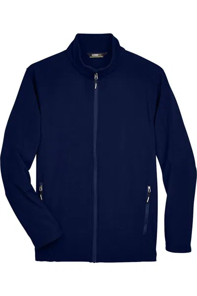 Core365 Tall Cruise Two-layer Fleece Bonded Softshell Jacket In Blue