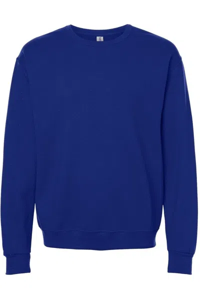 Jerzees Ultimate Cvc Crewneck Sweatshirt In Blue