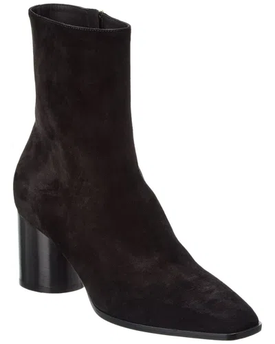 Ferragamo 60 Leather Ankle Boots In Brown