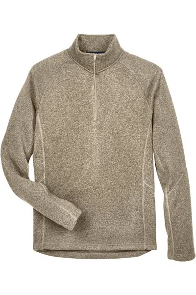 Devon & Jones Bristol Sweater Fleece Quarter-zip Pullover In Multi