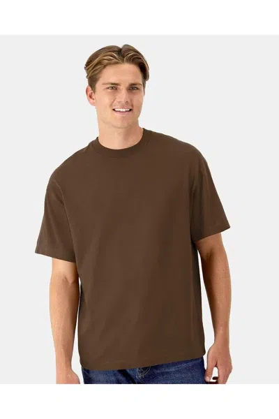 Hanes Beefy-t Retro Street T-shirt In Brown