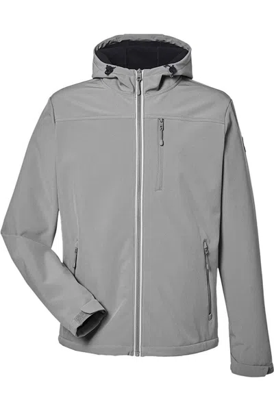 Nautica Wavestorm Hooded Soft Shell Jacket In Gray