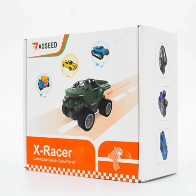 Proxxi X-racer Toy Creation Kit 330 Pieces Fit For X-maker 3d Printed Remote Control Car Assembly Stem Educ In Green