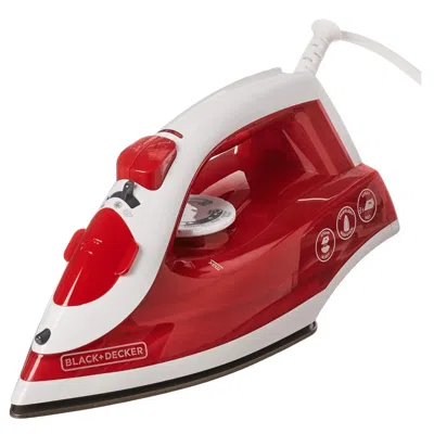 Proxxi Black & Decker Variable Control Compact Trueglide Premium Nonstick Iron In Red