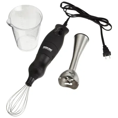 Proxxi Better Chef 200w Dualpro Immersion Blender Hand-mixer With Cup And Beater In Black