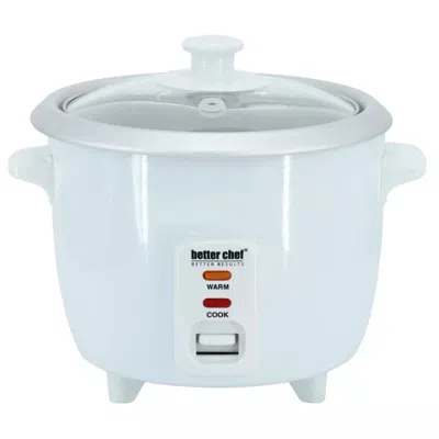 Proxxi Better Chef 3 Cup - 6 Cups Cooked - Rice Cooker With Measuring Cup And Rice Paddle In White