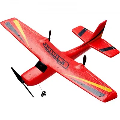 Proxxi Rc Airplane Epp Foam Rc Plane Toy With 2.4 Ghz Remote Control 2 Batteries In Red