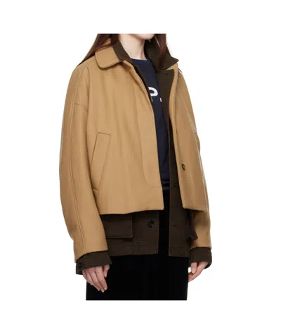 Apc Tan Becca Jacket In Brown