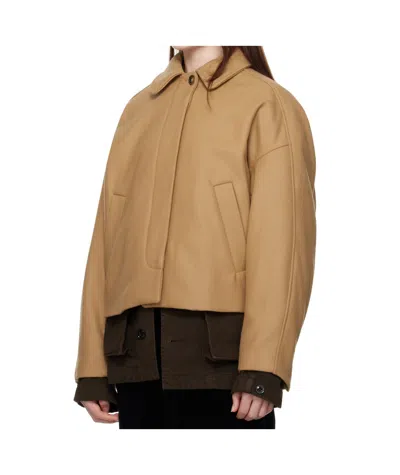 Apc Tan Becca Jacket In Brown
