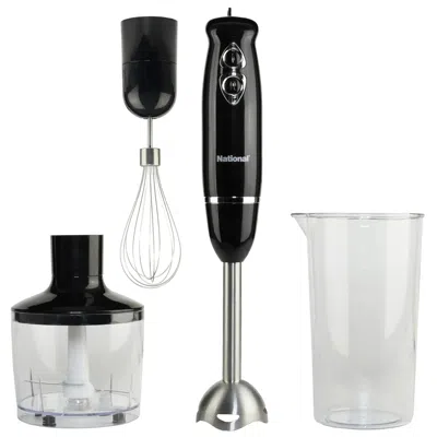 Proxxi Supersonic National Multi-purpose 4-in-1 Immersion Hand Blender In Black