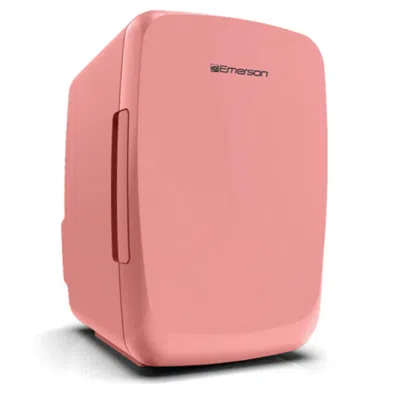 Proxxi Emerson Portable Mini Fridge Cooler Quiet W Secure Latch And Holds Up To 6 Cans In Pink