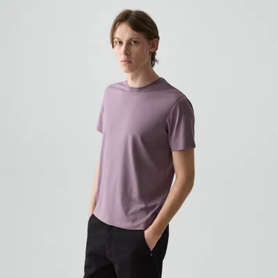 Theory Precise Tee In Cotton Jersey In Purple
