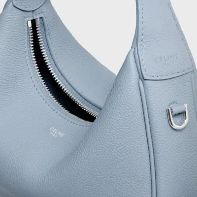 Celine Teen  Lulu In Grained Calfskin In Blue