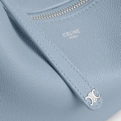 Celine Teen  Lulu In Grained Calfskin In Blue