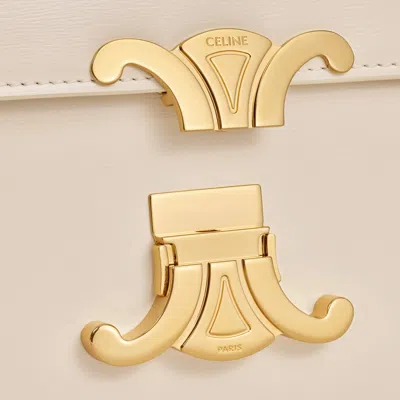 Celine Burberry Embroidered Cashmere Scarf In White