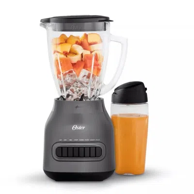 Proxxi Oster 8-speed Glass Jar Blender With 20oz Blend-n-go Cup In Gray