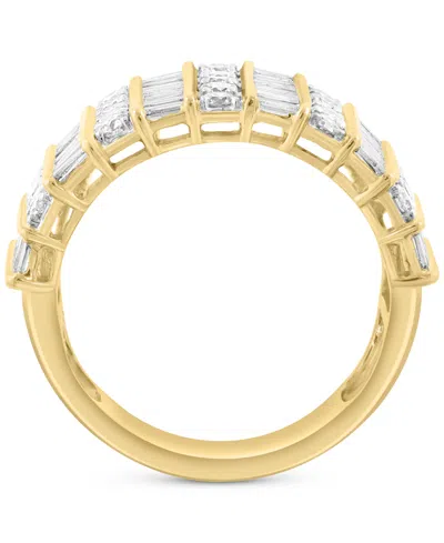 Effy Collection Effy Diamond Round & Baguette Multirow Statement Ring (1-7/8 Ct. T.w.) In 14k Gold In Gold
