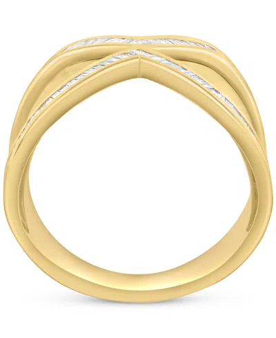 Effy Collection Effy Diamond Baguette X Statement Ring (1/3 Ct. T.w.) In 14k Gold In Gold