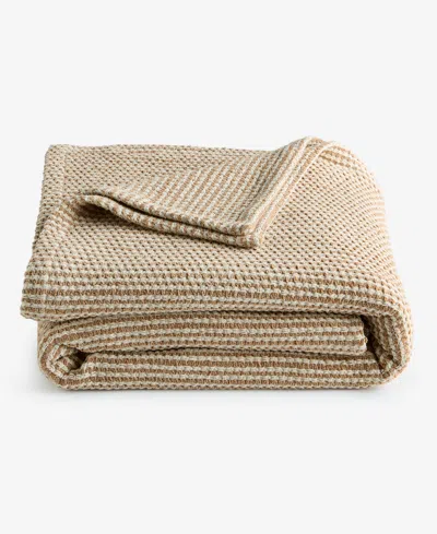 Oake Striped Woven Blanket, Full/queen, Exclusively For Macy's In Brown