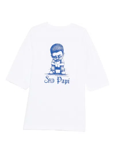 Willy Chavarria White Sad Papi T-shirt In White