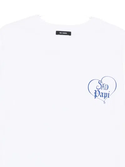 Willy Chavarria White Sad Papi T-shirt In White