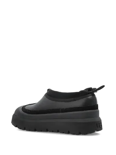 Ugg Leather Tasman Weather Hybrid Slippers In Black