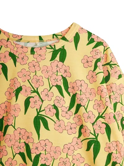 Mini Rodini Floral Top In Yellow