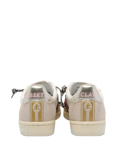 Premiata Contemporary Low Top Sneakers With Unique Features In Neutral