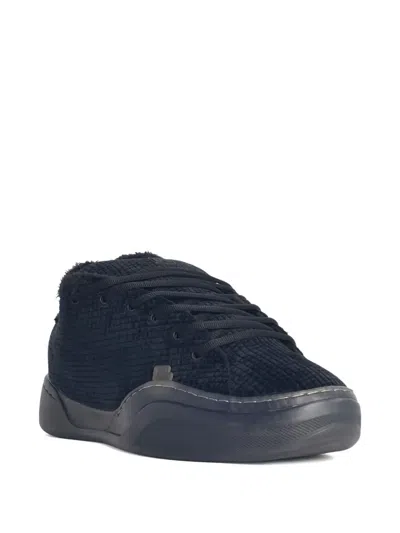 Erl Suede Vamp Sneakers In Black