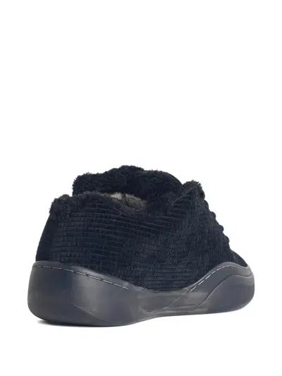 Erl Suede Vamp Sneakers In Black