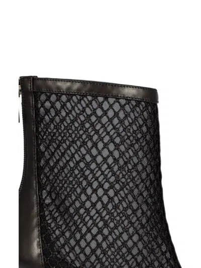 Sergio Levantesi 80mm Leather Ankle Boots In Black