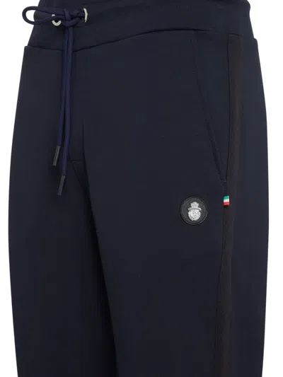 Billionaire Drawstring Logo Track Pants In Black