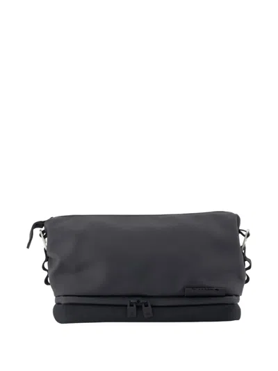 Rains Zip-detail Wash Bag In Black