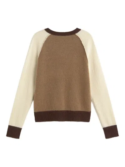 Kujten Raglan-sleeve Sweater In Brown