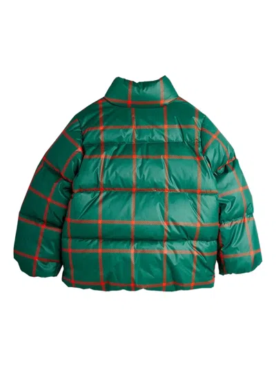 Mini Rodini Check Embroidered Jacket In Green