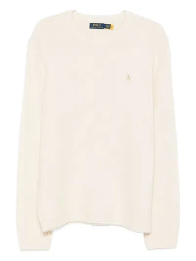 LOGO刺绣圆领毛衣