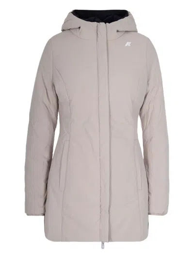 K-way K Way Sophie Plus Reversible Hooded Jacket In Blue