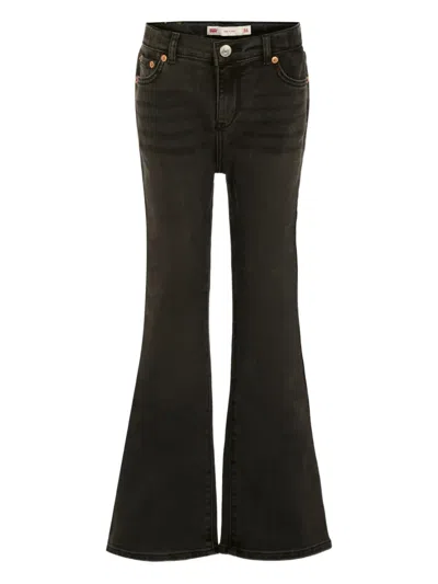 标贴喇叭牛仔裤