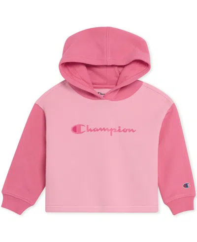 Champion Baby Girls 2-piece Hoodie And Flare Pants Set In Pink
