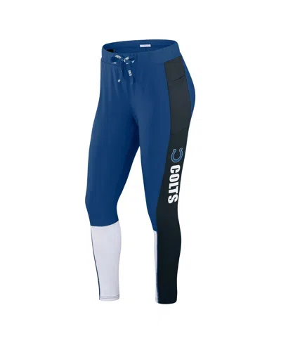 Wear By Erin Andrews Women's Royal Indianapolis Colts Color-block Leggings In Blue