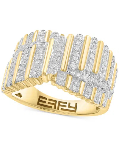 Effy Collection Effy Diamond Multiple Column Crossover Ring (1/2 Ct. T.w.) In 14k Gold In Gold