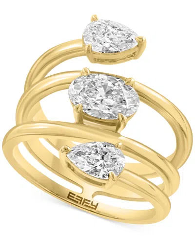 Effy Collection Effy Lab Grown Diamond Mixed Cut Coil Ring (2 Ct. T.w.) In 14k Gold In Gold